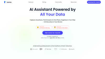 remio AI Note Taker - AI tool for AI Assistants