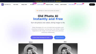 Deep Nostalgia AI - AI tool for AI Assistants