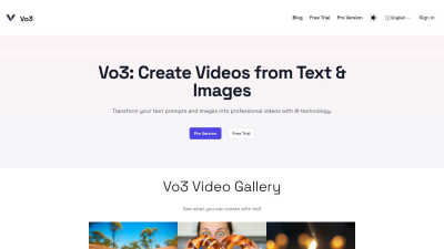 Vo3 - AI tool for Design Tools