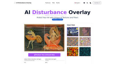 AI Disturbance Overlay - AI tool for Image & Photo