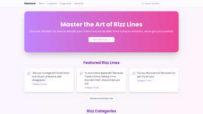 RizzLinesAI - AI tool for Personal Development
