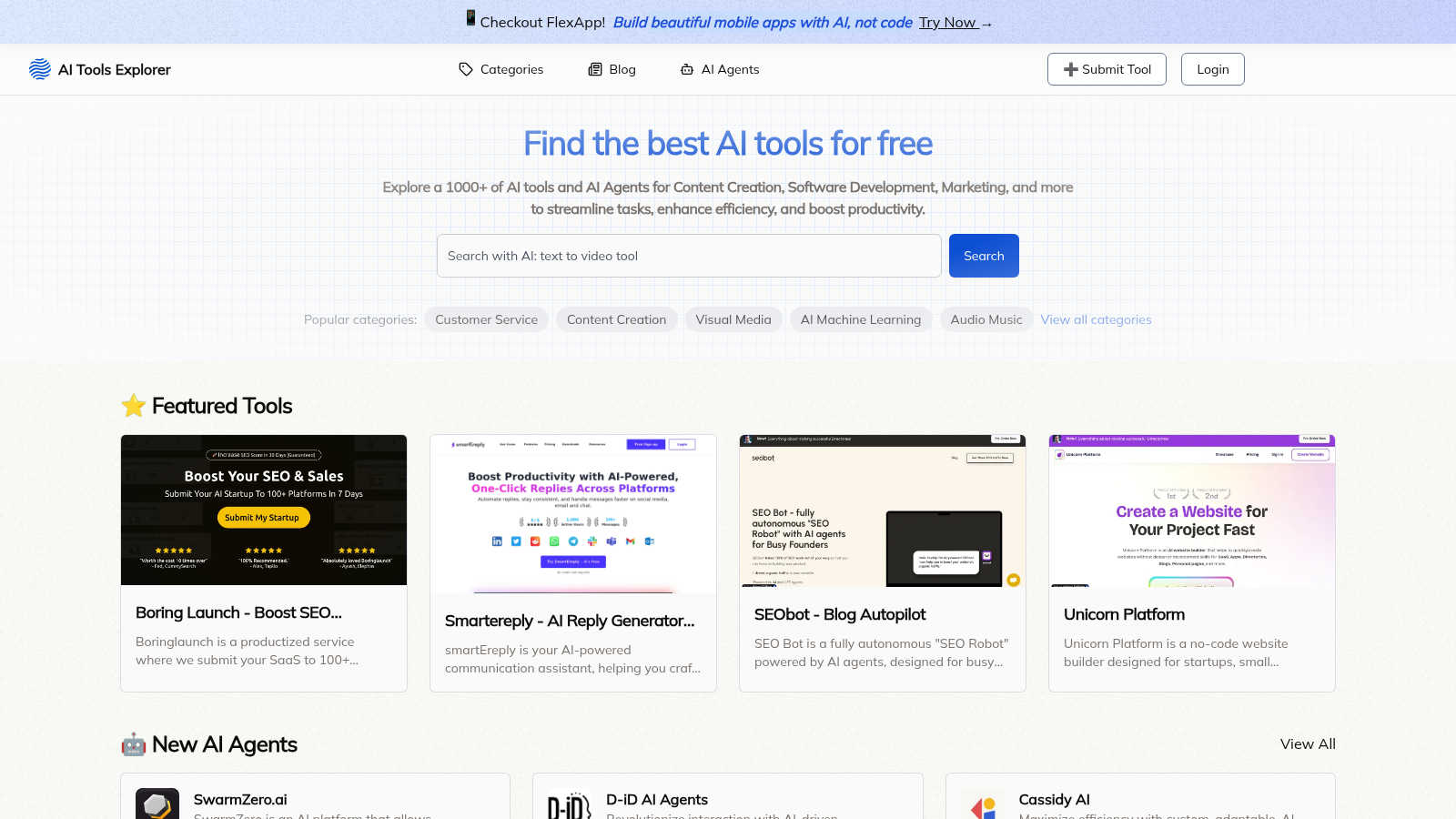 All The AI Tools application interface and features