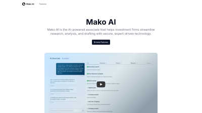 Mako AI - AI tool for Business & Finance