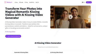 Kissing AI - AI tool for Social Media