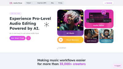 Audio Muse - AI tool for Content Creation