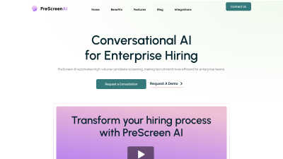 PreScreen AI  - AI tool for Career & Jobs