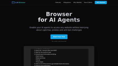 LLM Browser - AI tool for Tech Tools