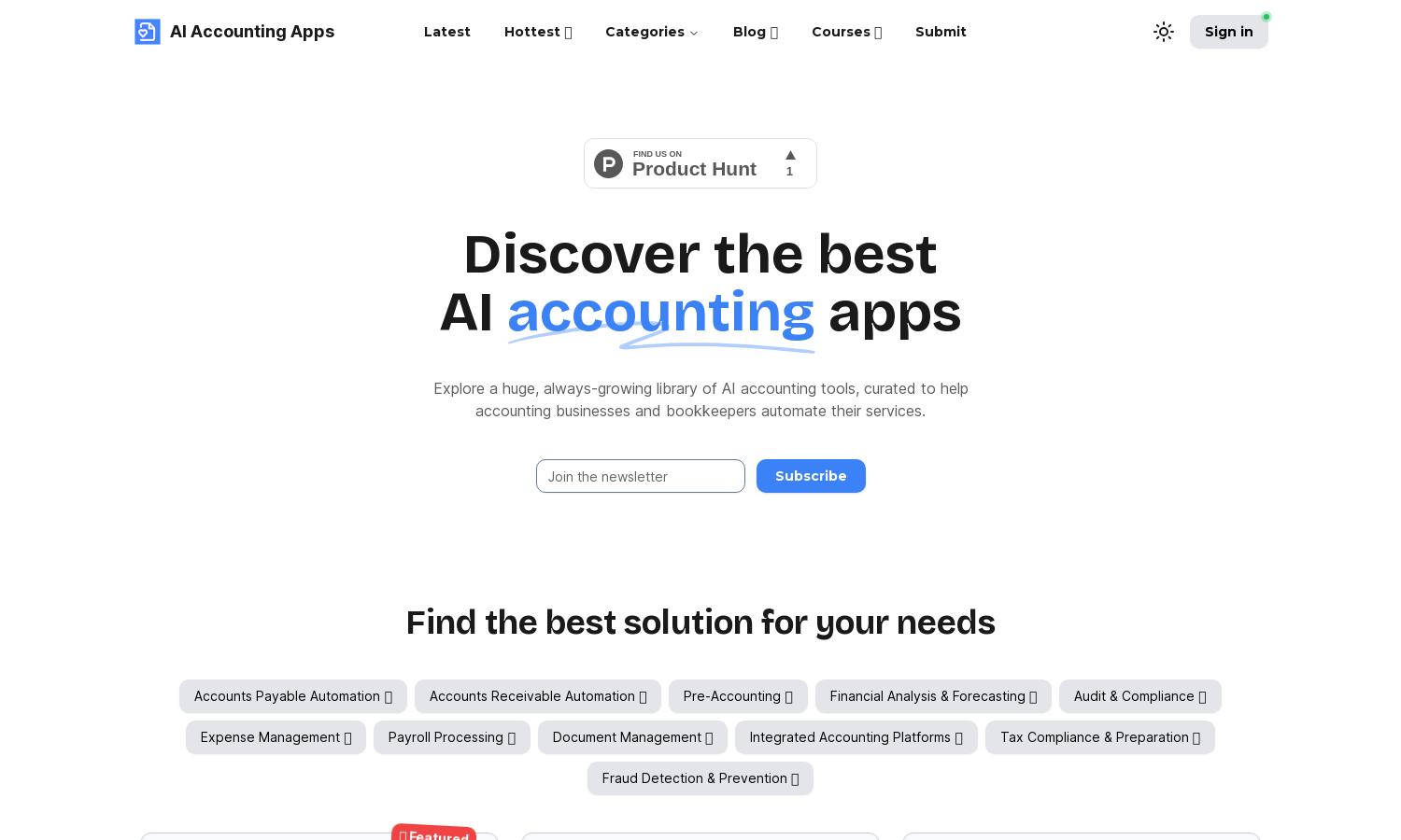 AI Accounting Apps Website