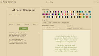 AI Poem Generator - AI tool for Education & Learning