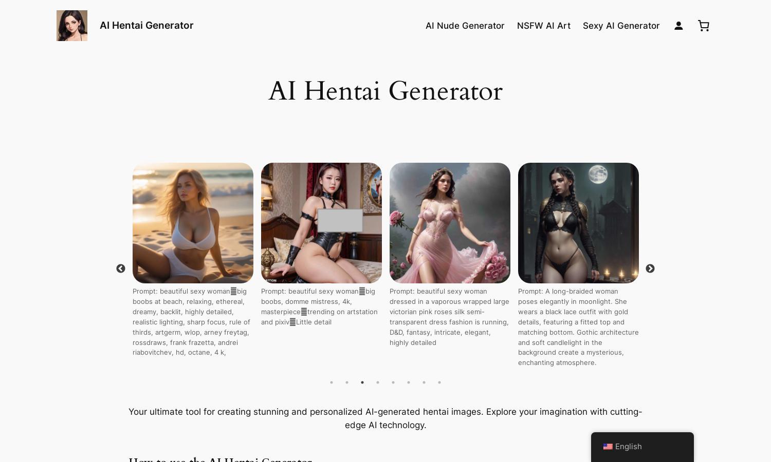 AI Hentai Generator Website