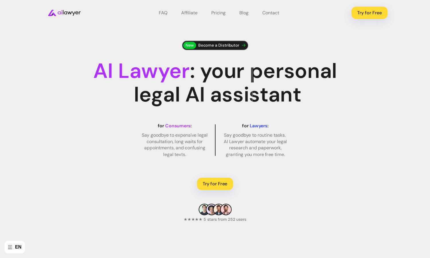 AI Lawyer Website