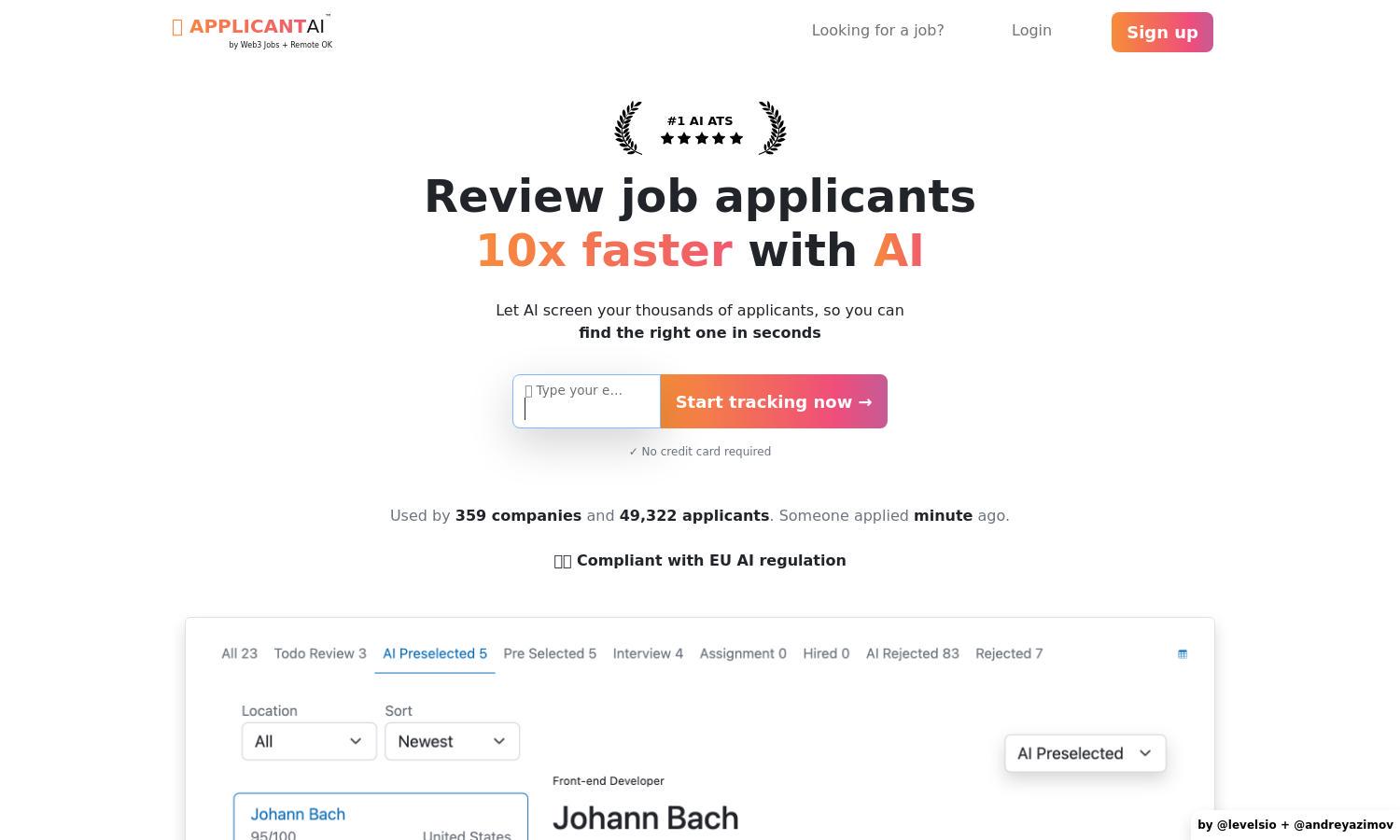 Applicant AI Website