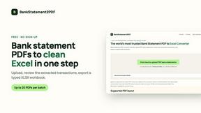 BankStatement2PDF - AI tool for Business & Finance