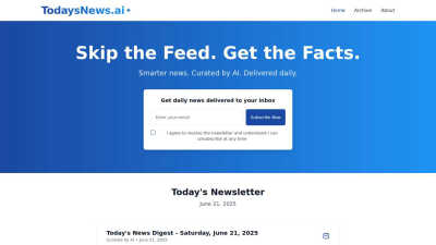 TodaysNews.ai - AI tool for Business & Finance