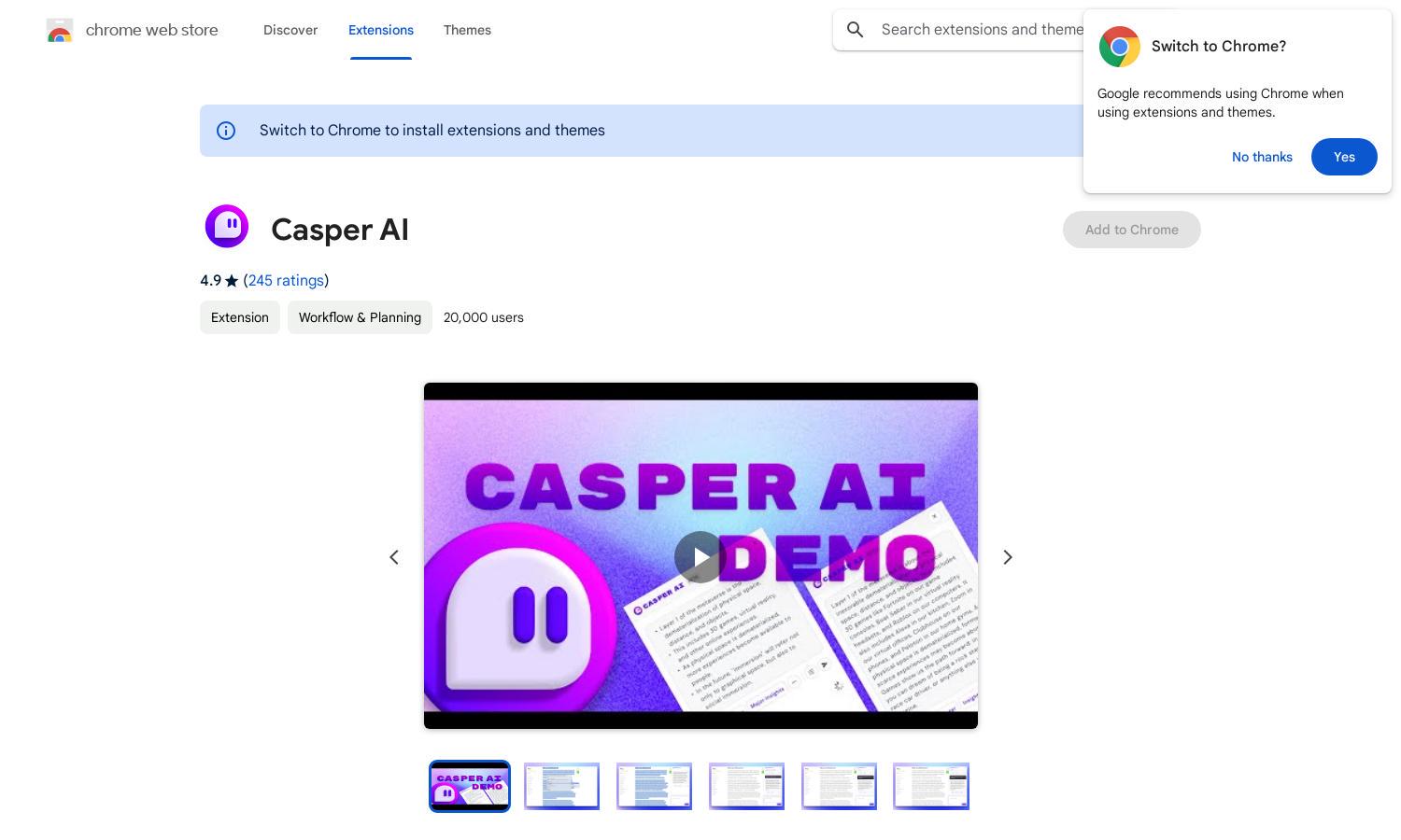 Casper AI Website