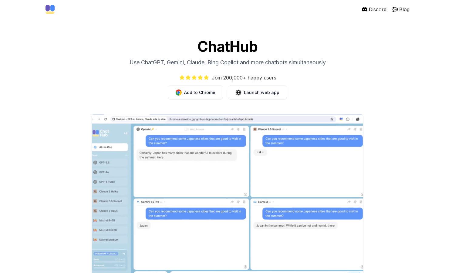 ChatHub Website