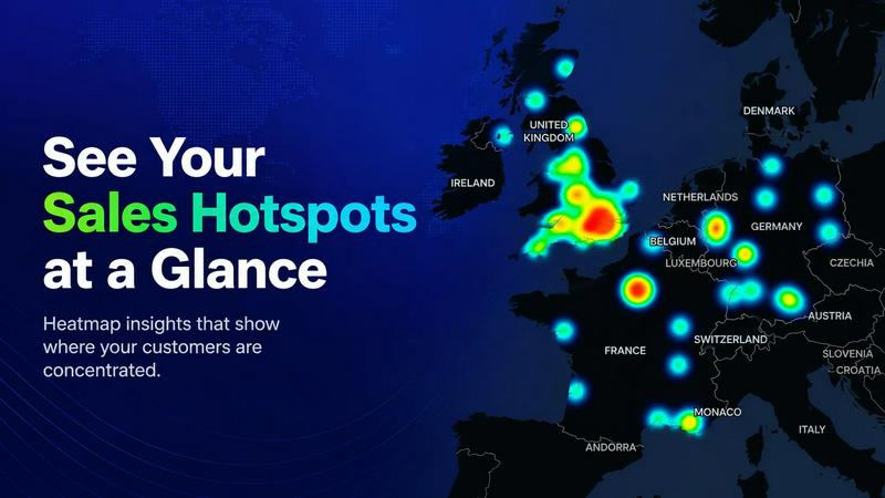 Customer Reach Map application interface and features