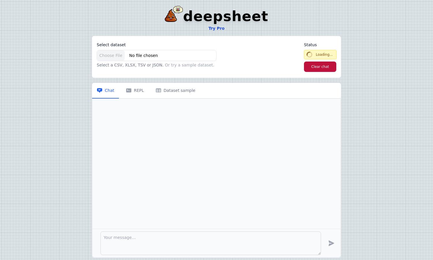 deepsheet Website