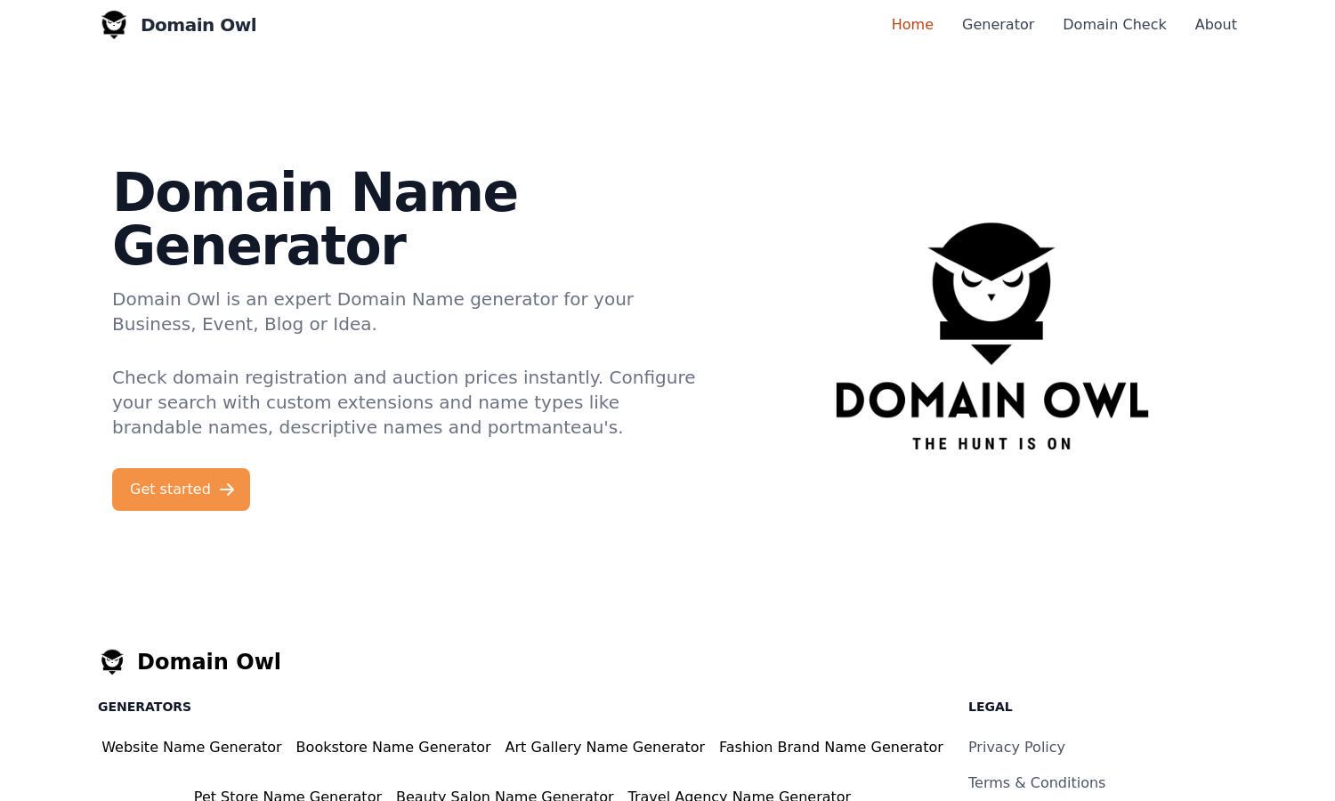 DomainOwl Website