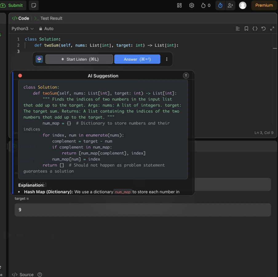 Interview Terminator application interface and features