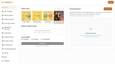 Ghiblify.im - AI tool for Design Tools