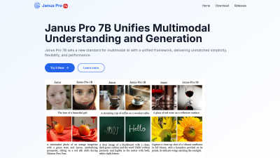 Janus Pro - AI tool for Generative Art