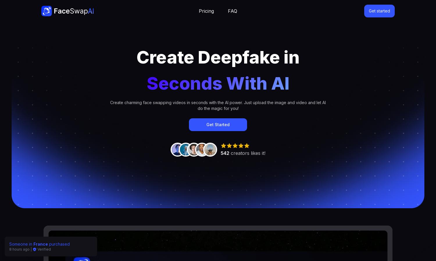 Face Swap AI Website