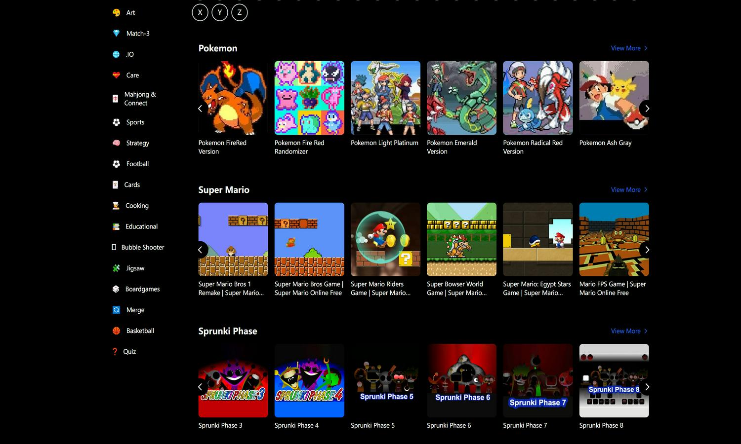 Free Games Online Website