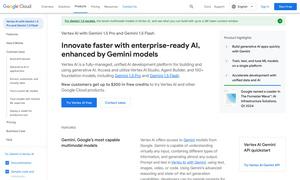 Google Vertex AI Website