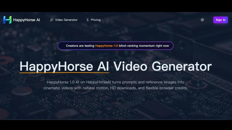 Happyhorse application interface and features