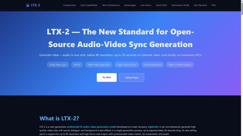 ltx2.site application interface and features