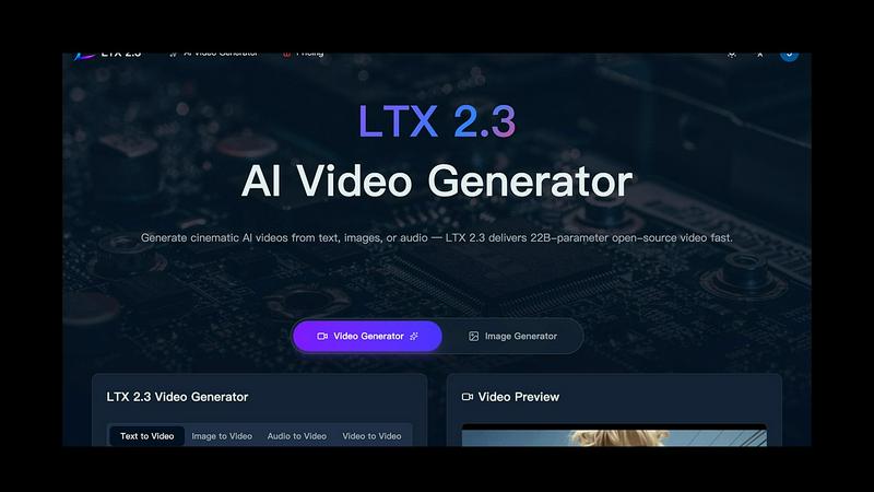 Ltx 2.3 application interface and features