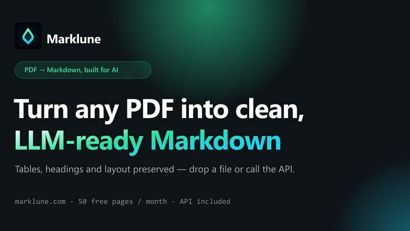 Marklune application interface and features