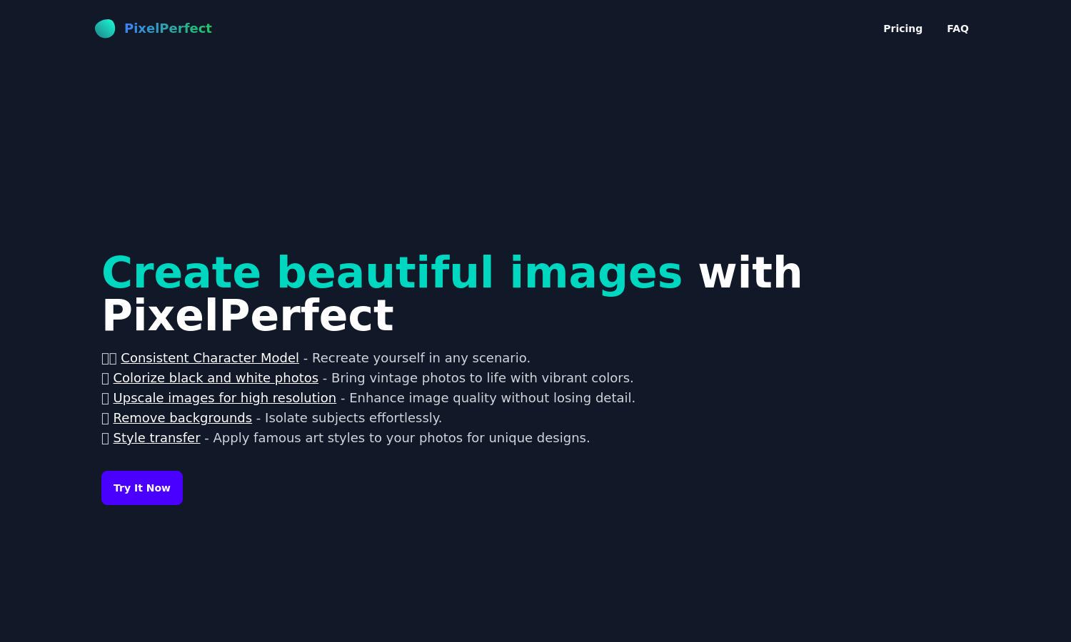 PixelPerfect Website