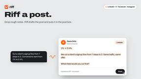 Riff - AI tool for Social Media