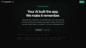 SimplestAPI - AI tool for No Code & Low Code