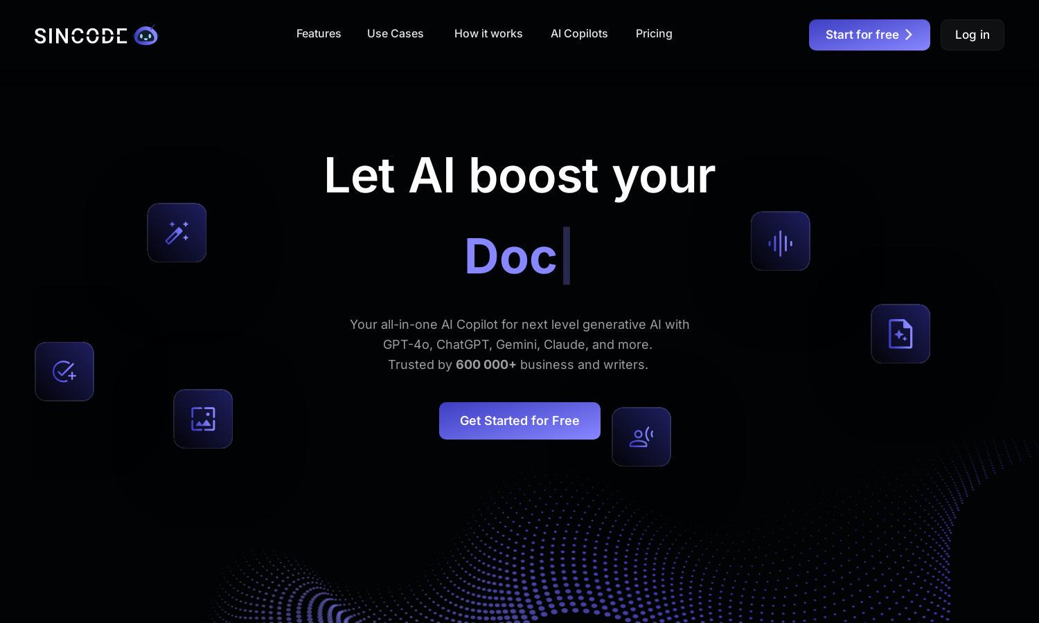 SinCode AI Website