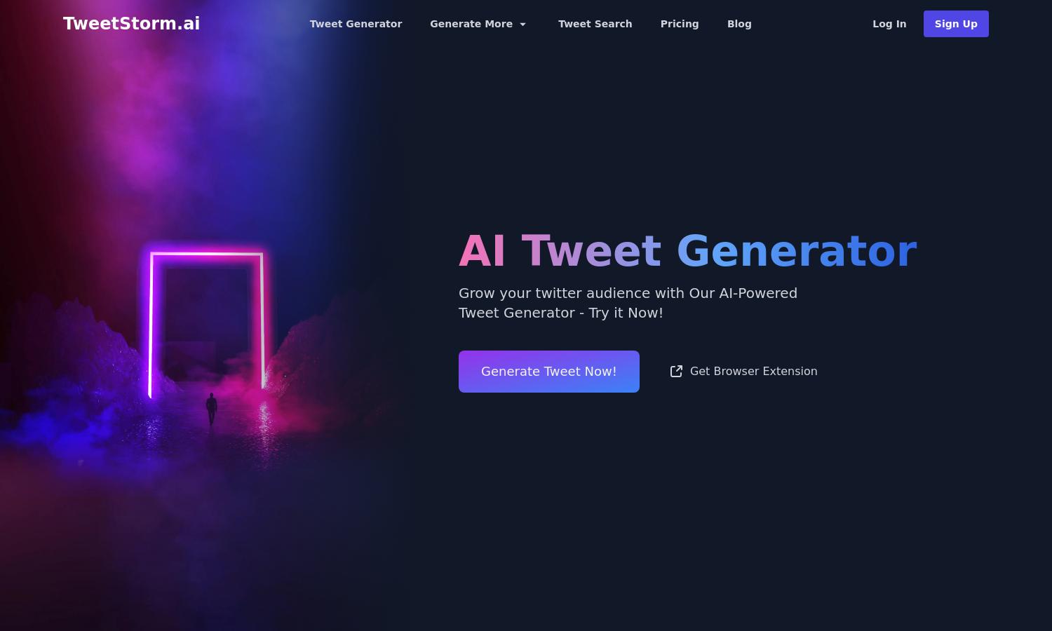 TweetStorm.ai Website