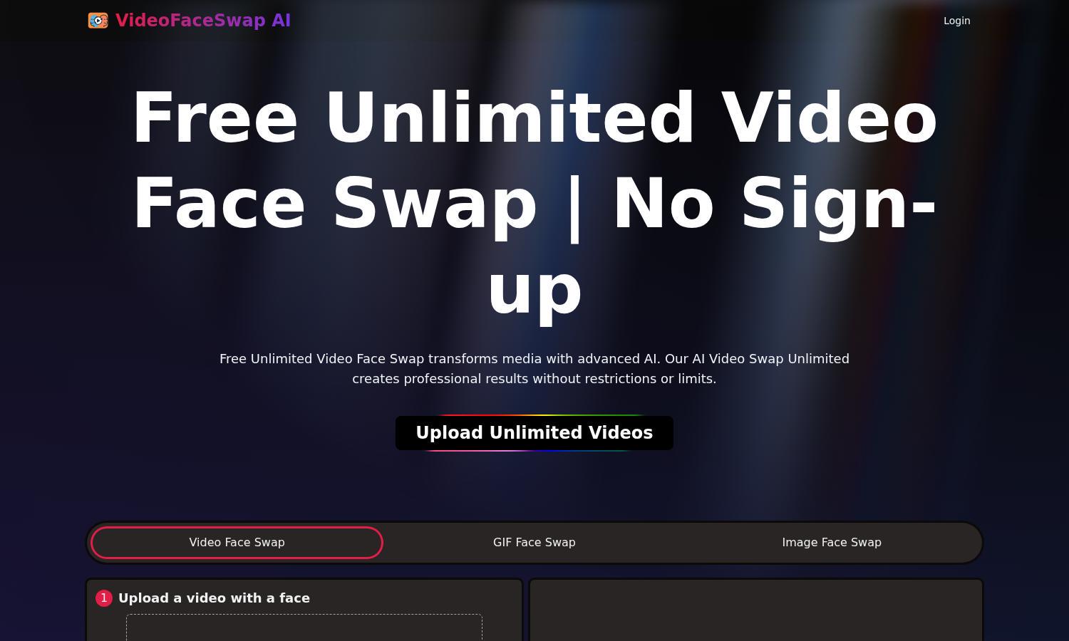 VideoSwapFace Website