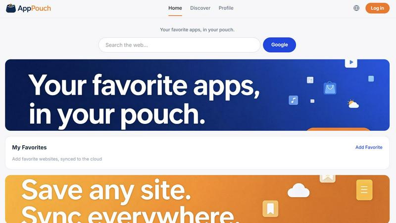 AppPouch application interface and features