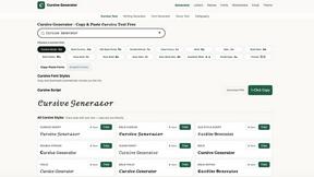 cursive generator