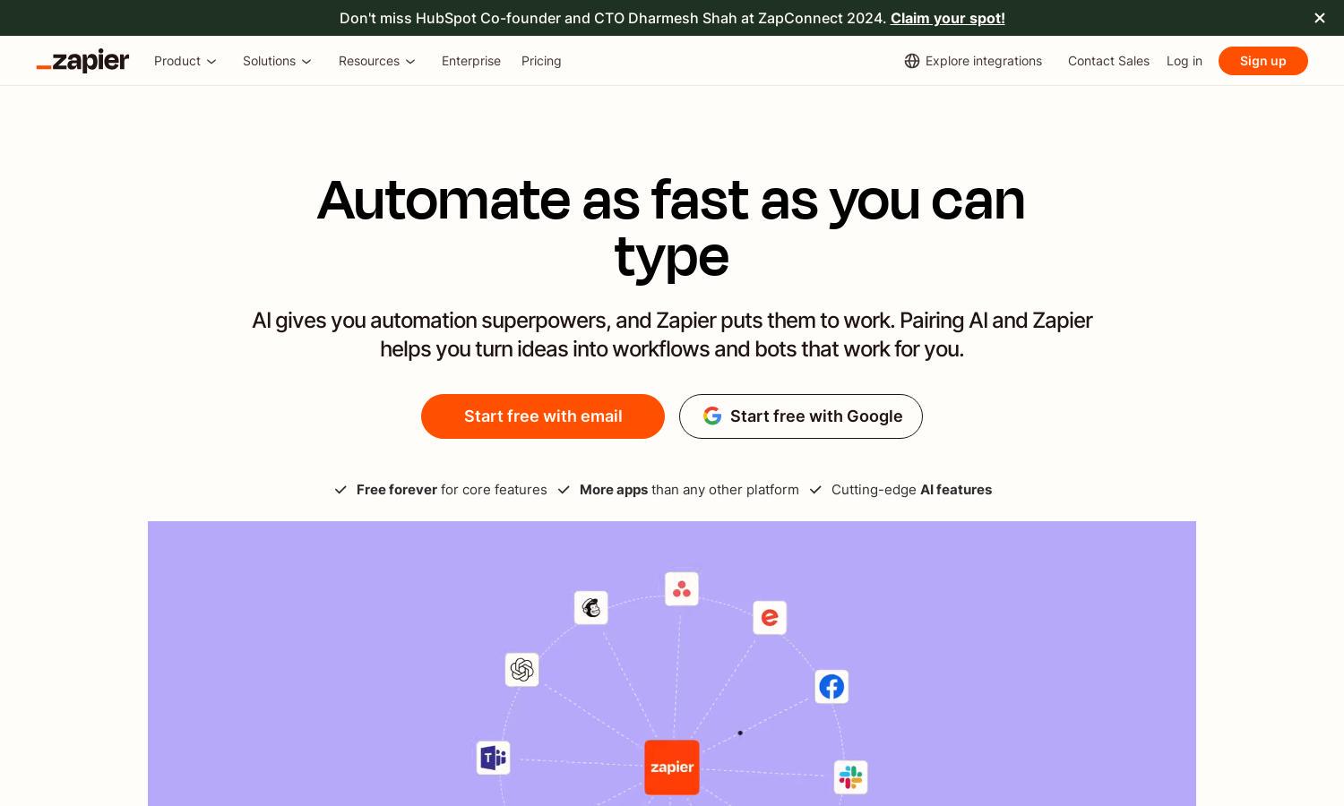 Zapier Website